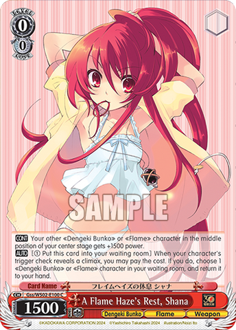 Gss/WS02-E100 A Flame Haze's Rest, Shana