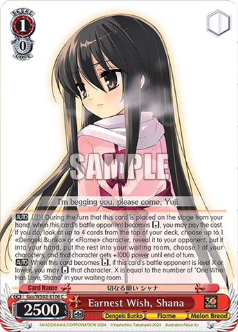 Gss/WS02-E106 Earnest Wish, Shana