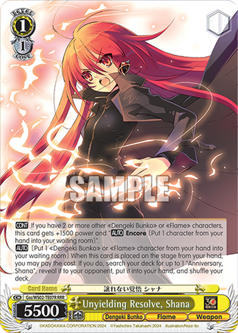 Gss/WS02-TE07R Unyielding Resolve, Shana