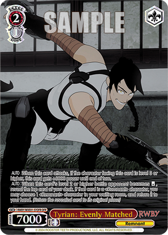 RWBY/WXE01-37OFR Tyrian: Evenly Matched