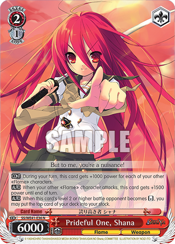 SS/WE41-E36 Prideful One, Shana