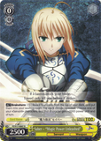 FZ/S17-E007 Saber - "Magic Power Unleashed" - Fate/Zero English Weiss Schwarz Trading Card Game